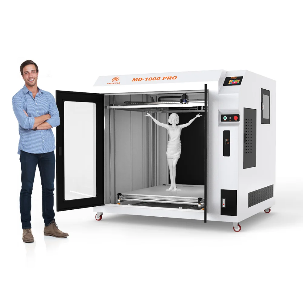 MD-1000 Large Scale 3D Drucker Printers Printing Machine High Resolution 3D Printer with 1000*1000*1000mm Single Color MINGDA