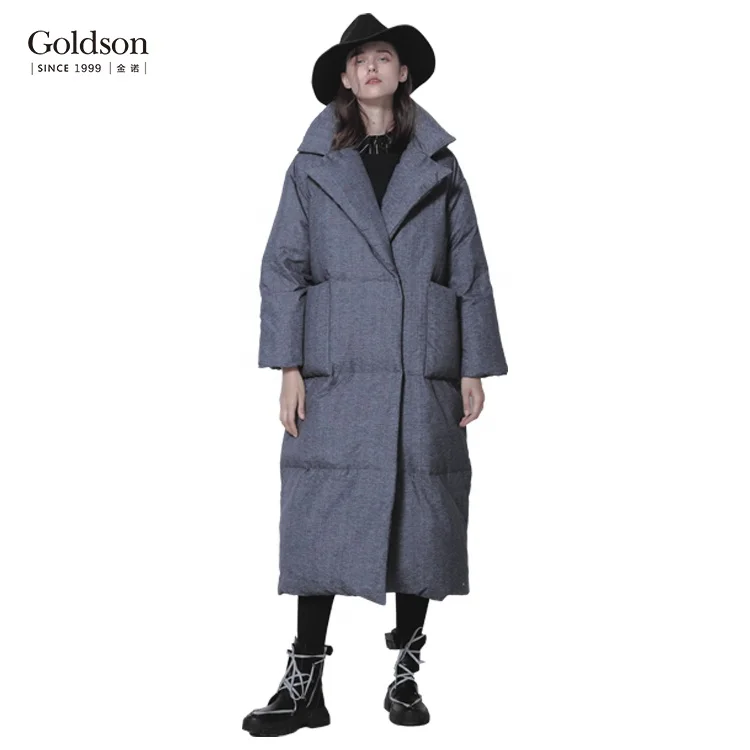 
China manufacture high quality women thick long winter duck down parka 
