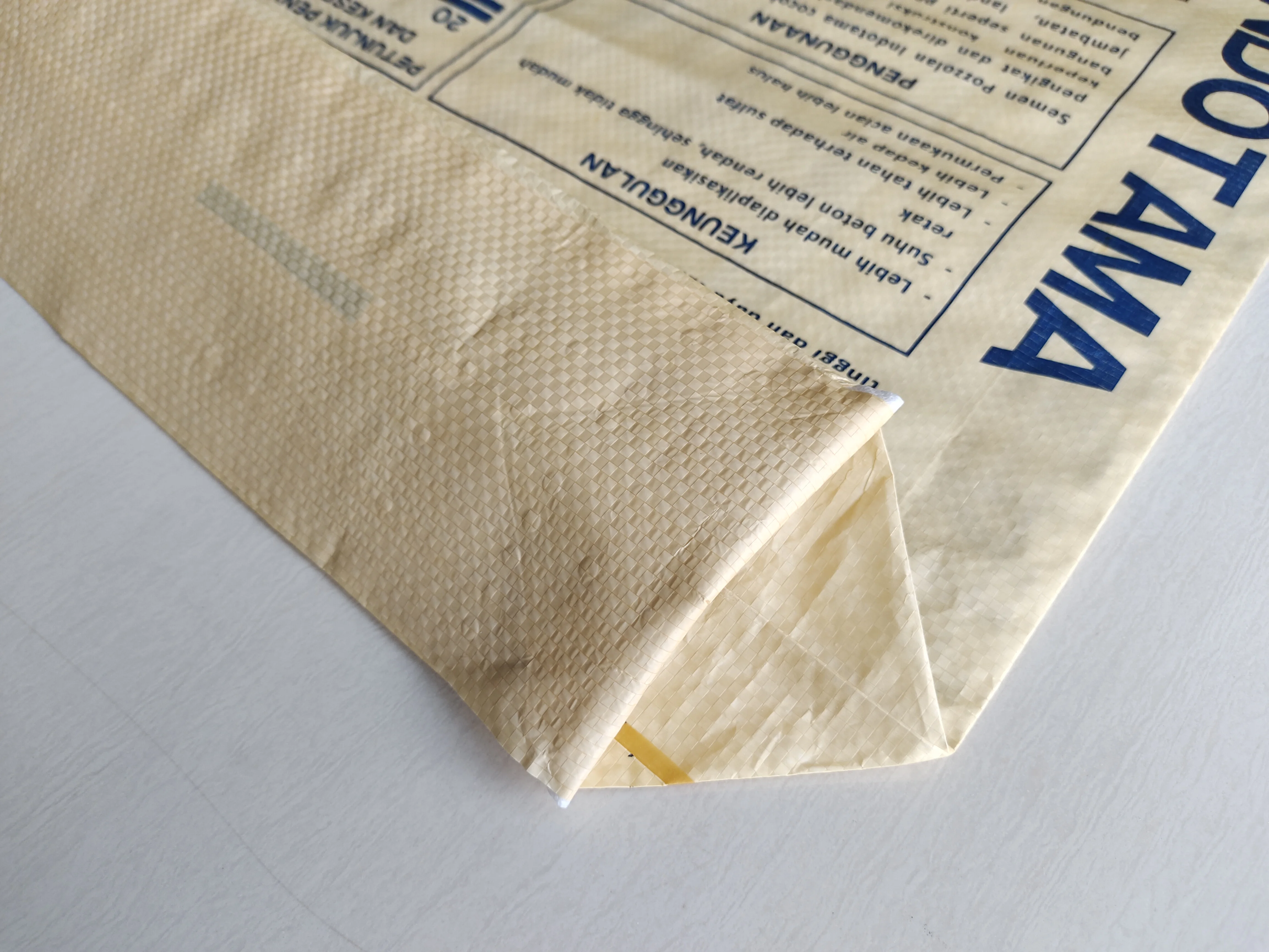 PP woven bag for cement outer valve block bottom valve bag 20kg 25kg 30kg 40kg 50kg empty cement bag