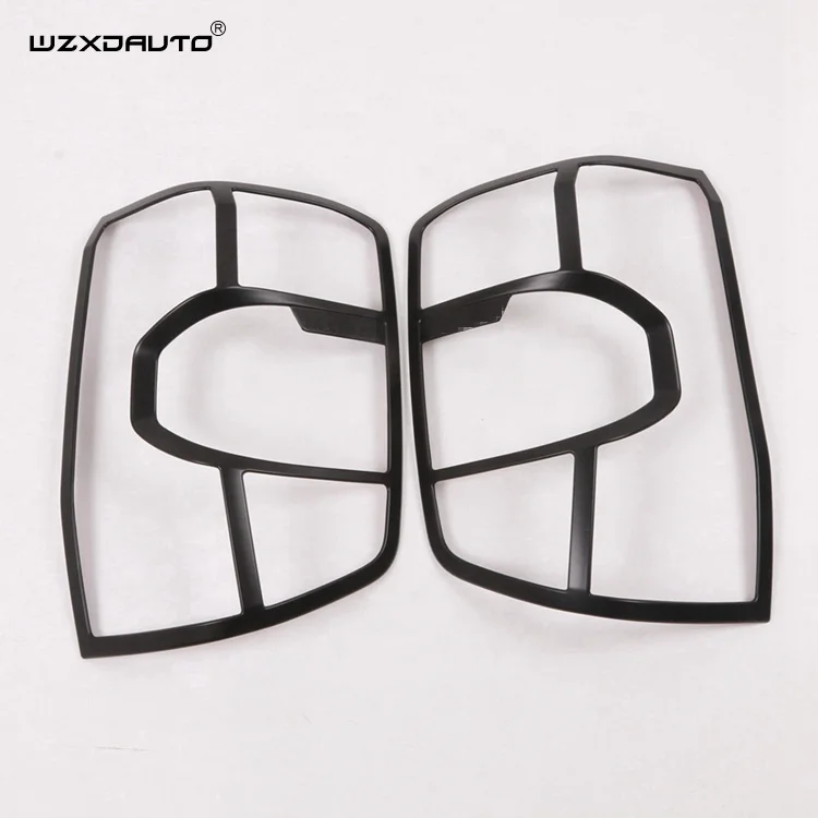WZXD Car Accessories Matte Black Tail Light Cover Styling Decoration Rear Lamp Trim For Ford Ranger 2022 2023