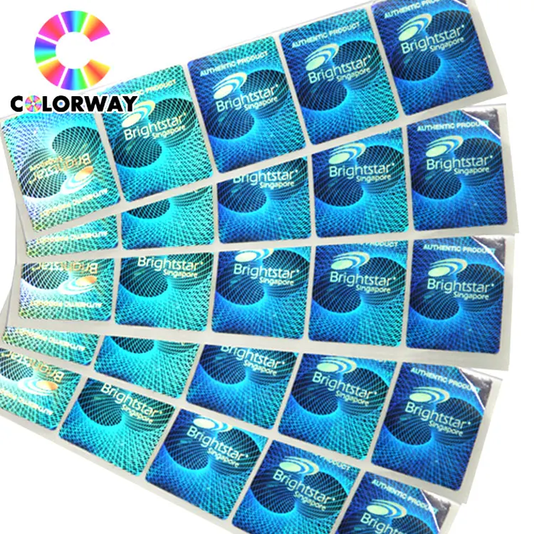 
High quality custom logo antifake warranty weatherproof ticket card anticounterfeiting hologram scratch off QR code coupon label 