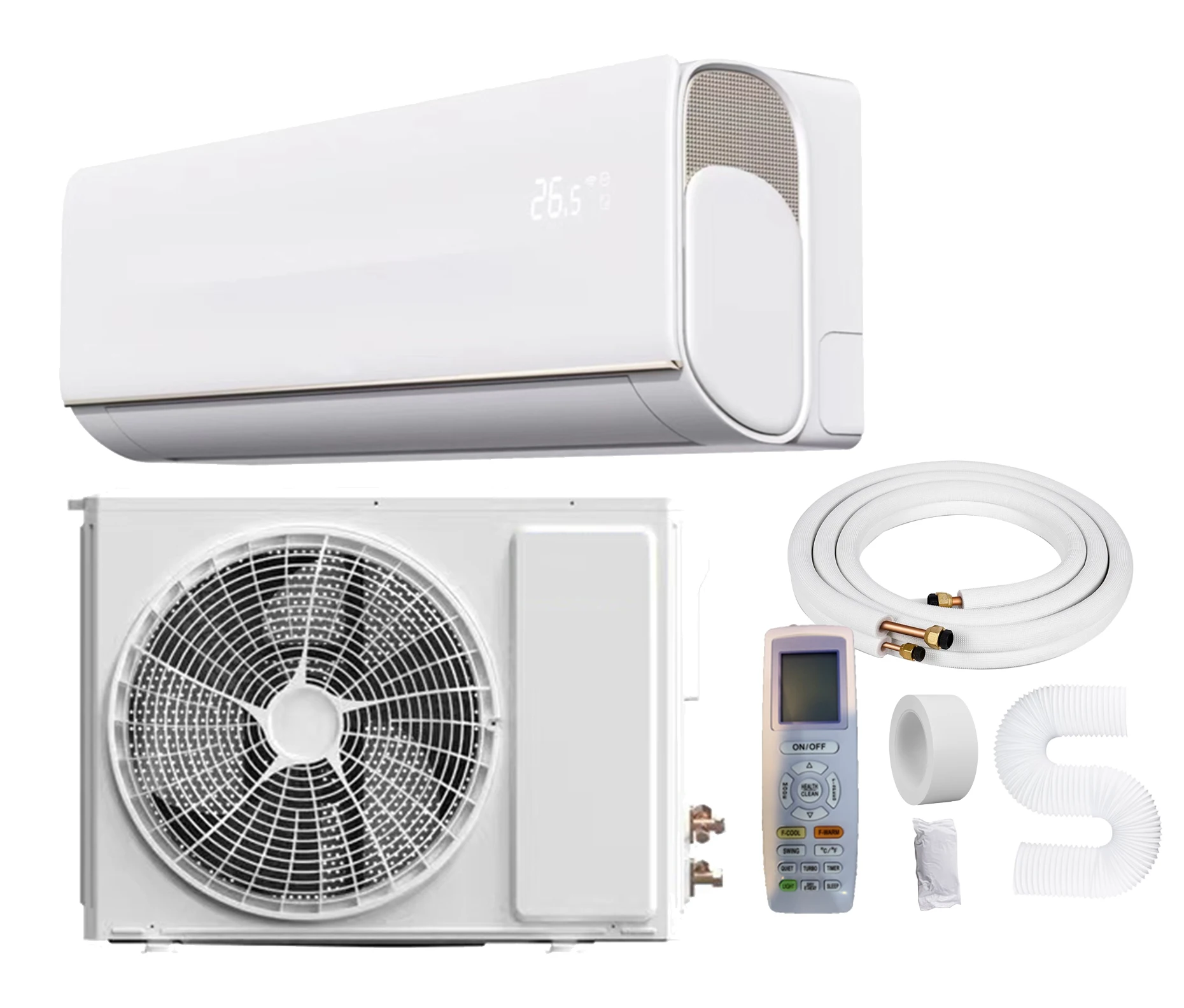 7000BTU Инверторное охлаждение/Отопление Wi-Fi производители Однокомнатный кондиционер настенный мини-кондиционер и нагреватель 12 В