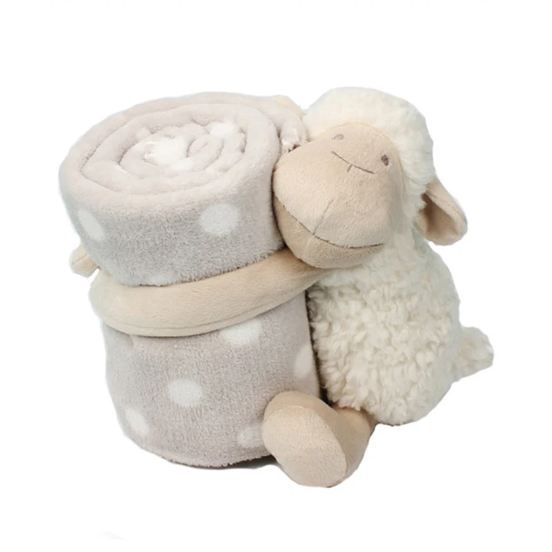 Custom Super Soft Chunky Flannel Sublimation Baby Knit Sherpa Wool Swaddle Bedding Blanket Set