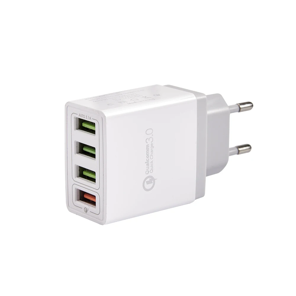 SIPU 3.1A Quick Charge 3.0 Fast Charger UK Plug 4 Port Usb Wall Charger for iPhone UK Plug QC3.0 USB Travel Charger