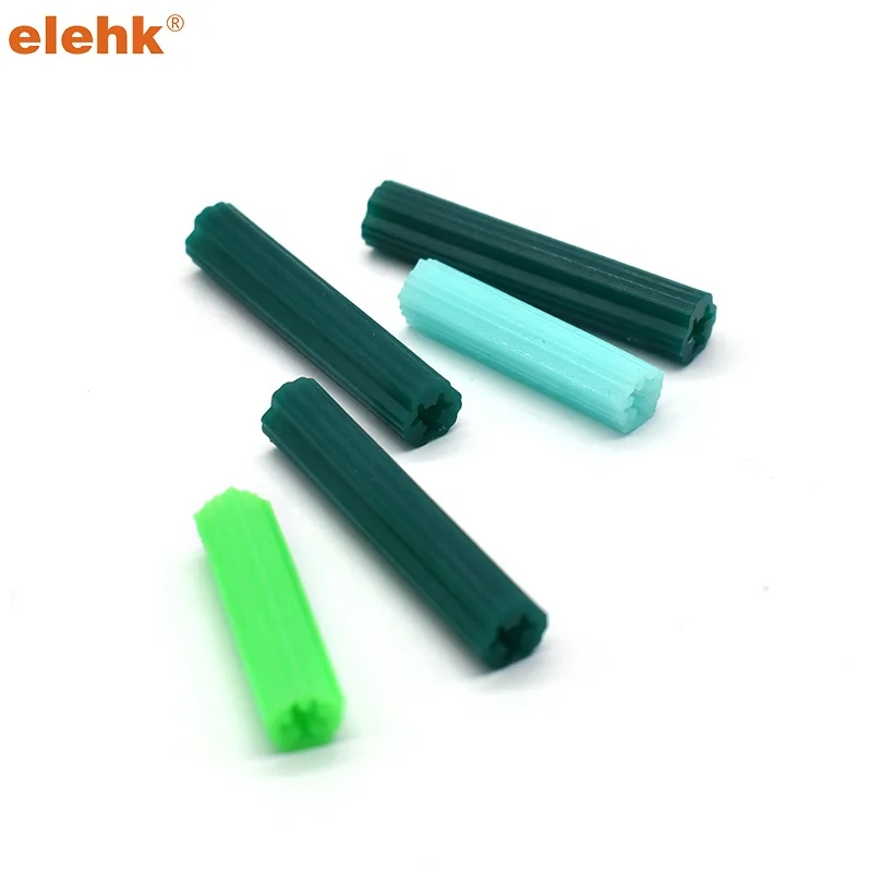 Пластиковый якорь для расширения Elehk зеленый пластиковый настенный штекер расширительный зеленой стены