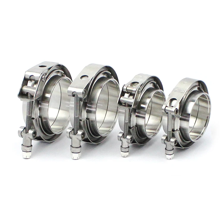 Customized Automotive Exhaust Pipe Clamp Kits Stainless Steel V Band Clamps