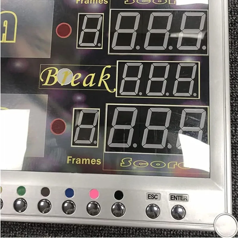 Wall-Mount LED Digital Display Scoreboard Snooker Game Scoreboard Points Counter