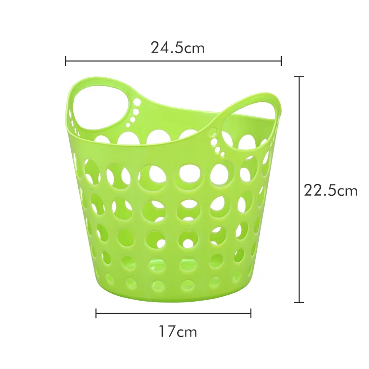 Factory ODM/OEM Customized bathroom portable soft plastic PE laundry basket laundry mesh basket