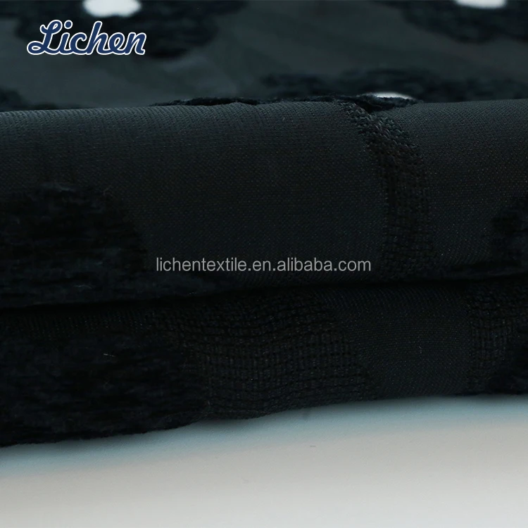 Горячая Распродажа, черный и белый цветочный узор, 50% полиэстер, 50% хлопок, удобная жаккардовая ткань для одежды