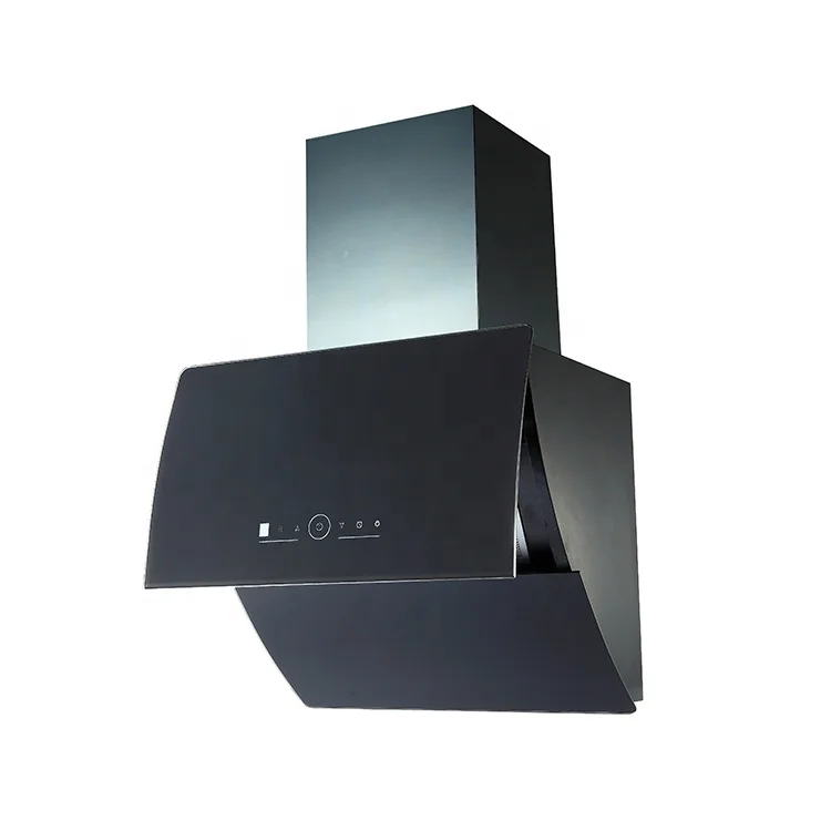 Best product slanted kitchen extractor hood electric factory tilted competitive price cooker hood angled wall hood range square