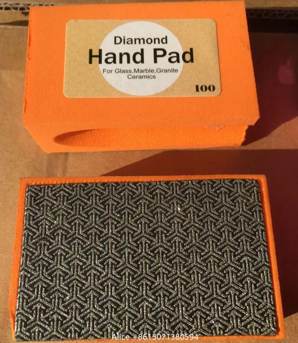 high quality 100mm  4 inch 7 step high quality wet  diamond polishing pads for stone Quartz fabrication