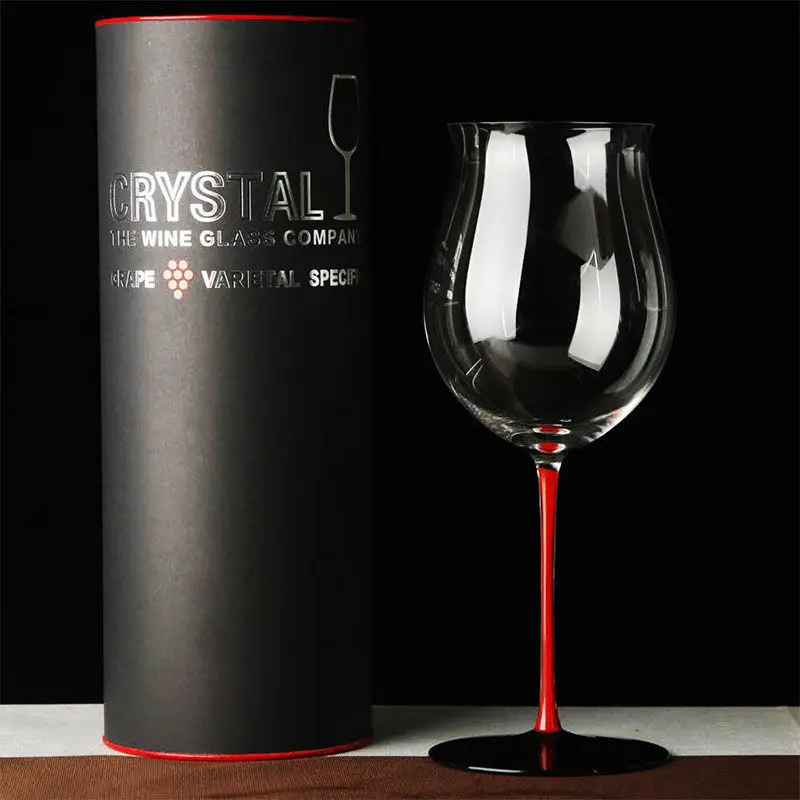 New Amazon Hot Sale Luxury Hand Blown Crystal Red Wine Glass Stemmed Water Goblet Crystal Brandy Gin Glasses