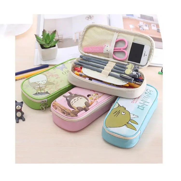 Personalized Customization Microfibre Satin Cartoon pen bag school pencil case pouch from Fujian Backpack Manufacturer