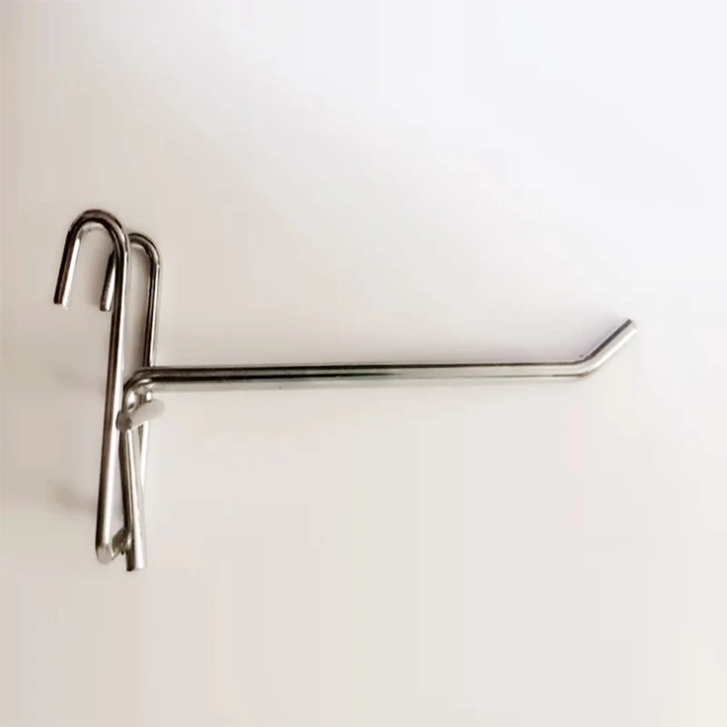 retail store best sale supermarket metal chrome display hook for gridwall accessory
