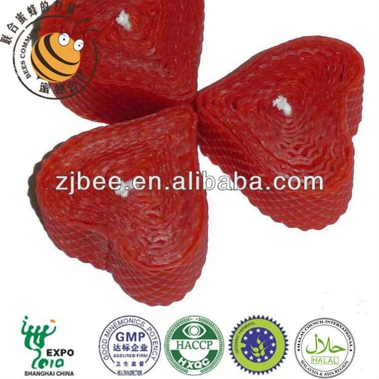 
Cordiform Beeswax Candle 