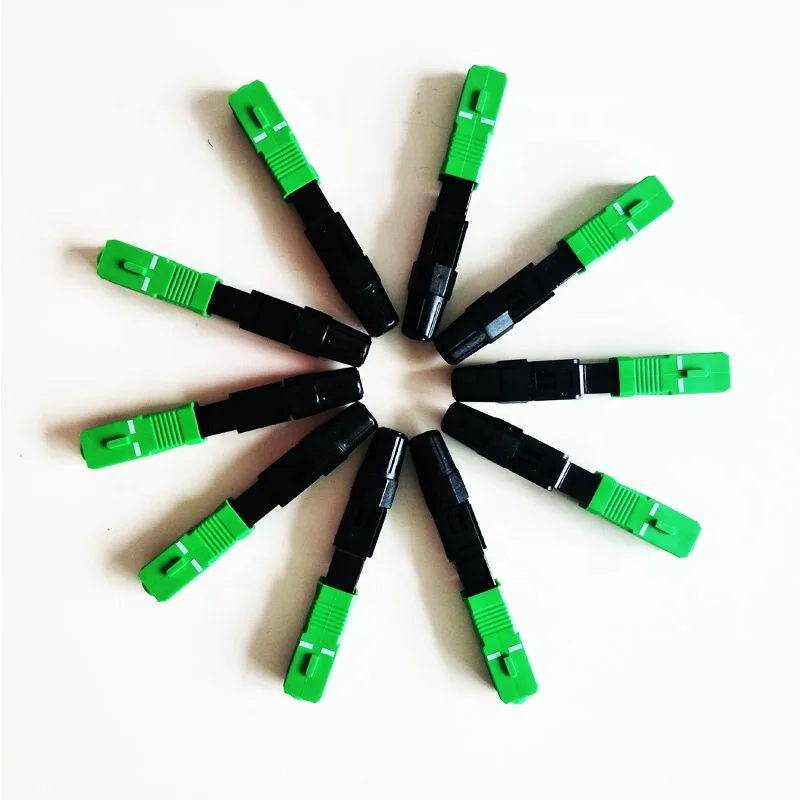 SC Field Assembly Optical Connector SC A-P-C Quick Connector for FTTH Network