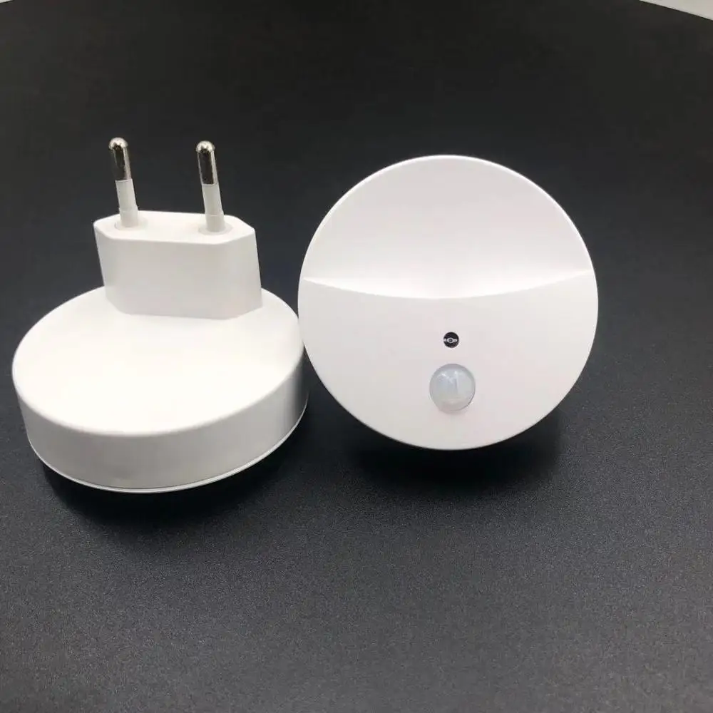 Светодиодный ночник с автоматическим датчиком, энергосберегающий светильник с вилкой для спальни, белого цвета, США, ЕС