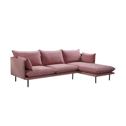 Modern Leisure Home Furniture Fabric Sectional Seating Genuine L Shape Leather Corner Couch Mags Modular Sofa For Living Room