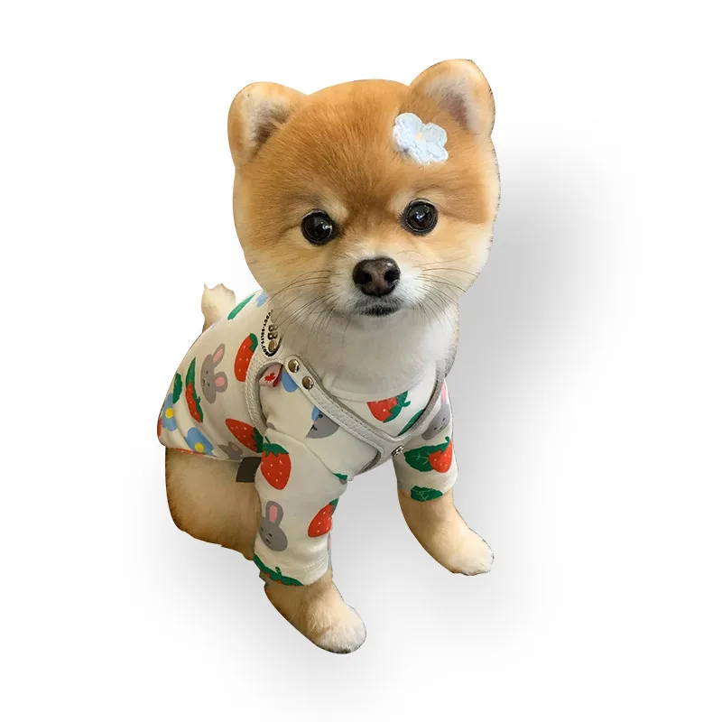 
High Quality Love Bear 100% Cotton Fancy Small Dogs Cloth Pet Clothes T-Shirt 