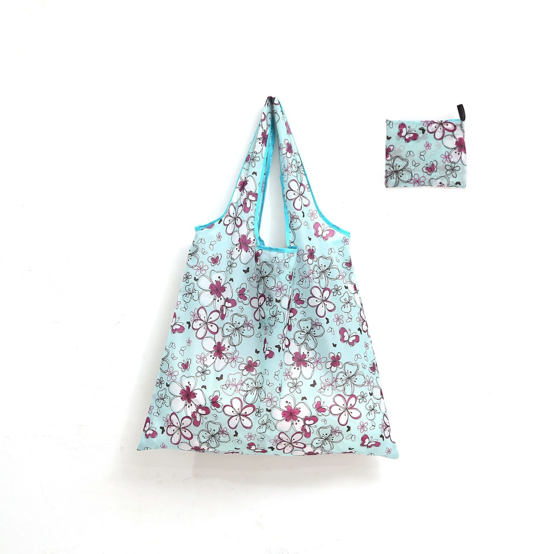 XM-ML2902 Big Size Polyester Foldable Shoulder Bag for Grocery Shopping Polyester Foldable Shoulder Bag Travel Bag