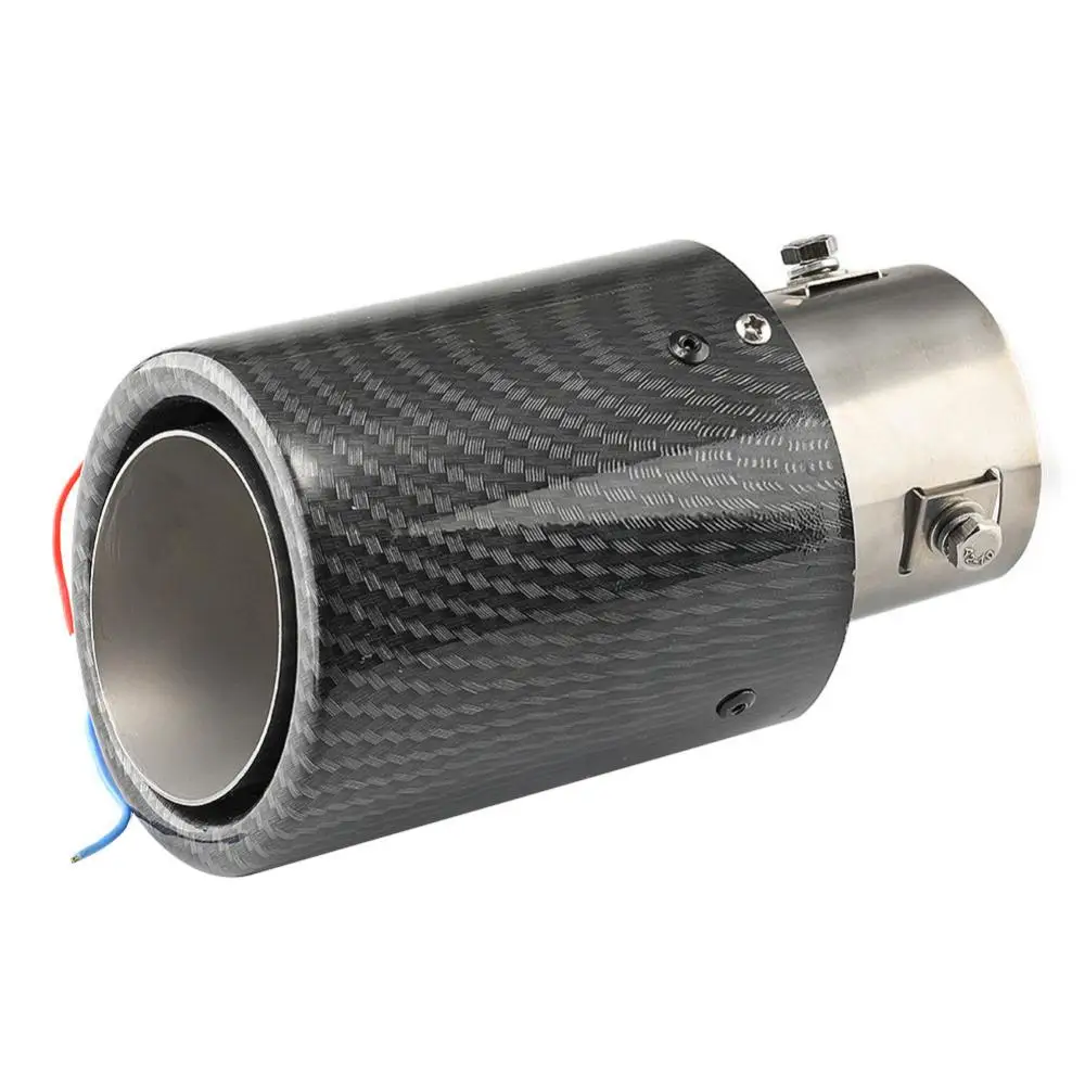Car Turbo Sound Whistle Simulator Vehicle Refit Device Exhaust Pipe Turbo Sound Whistle Car Muffler Carbon Fiber Light