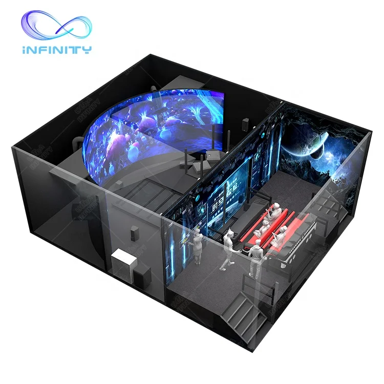 Новый 3D технологии парк развлечений крытый виртуальный кинотеатр симулятор видеоигры 6 мест Летающий трек