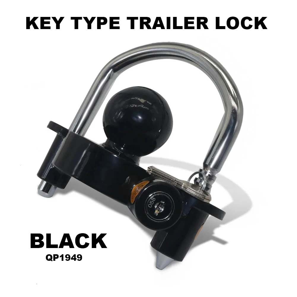 Tow Ball Security Anti-Theft Trailer Coupler Hitch Lock U-Shape Universal Heavy-Duty Adjustable Password type trailer lock
