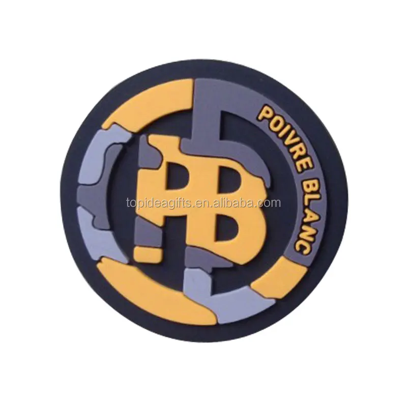 Factory Creative trendy soft pvc silicone material patches for film promotional with adhesive sticker