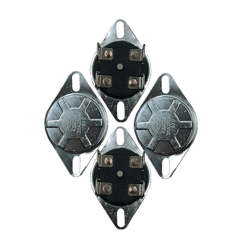 4 фута KSD302X 20A 250 В круглая головка ручной сброса биполярный термостат переключатель температуры 75 85 92 93 95 105 градусов Цельсия