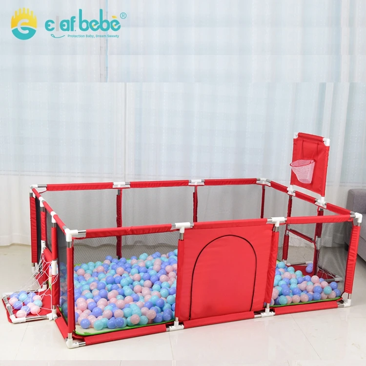 Hot Sale Extra Large Foldable Baby Playpen, Large Square Portable Mesh Kids Play Pen For Children