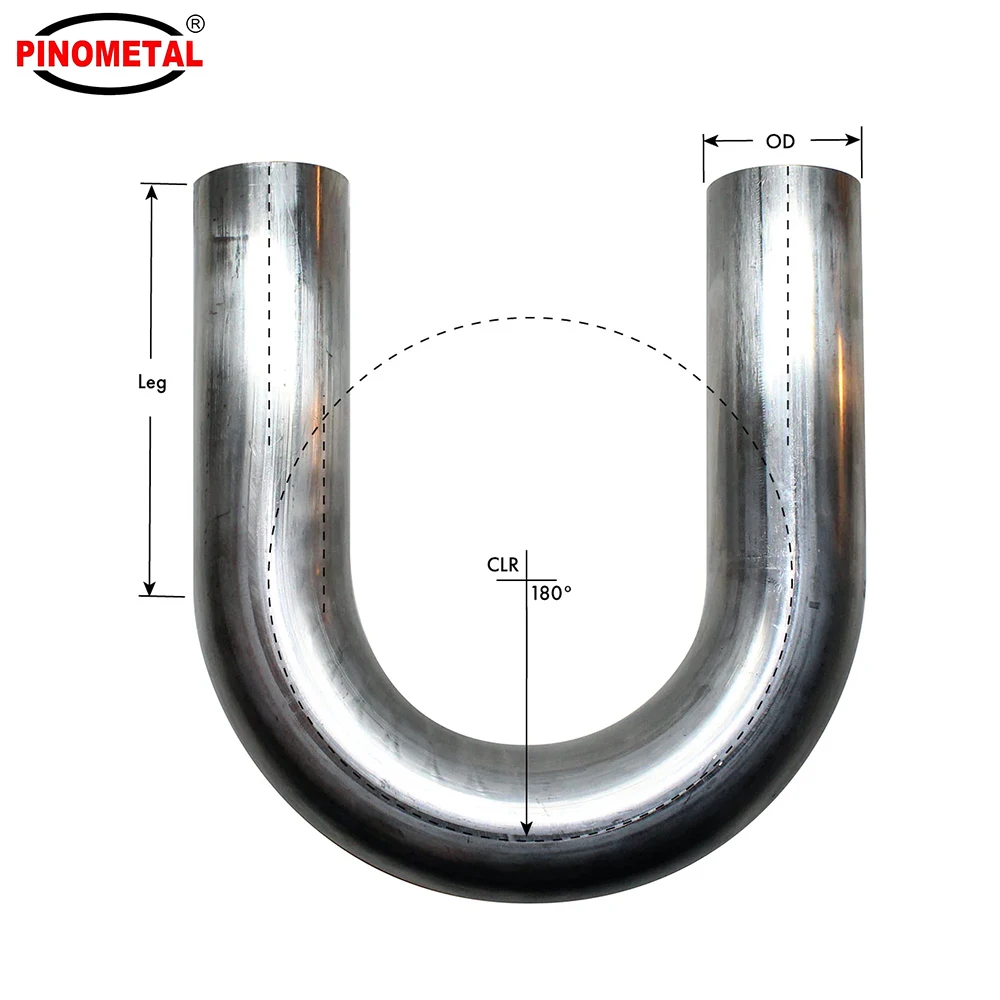 Factory Custom 1'-6' 0-180 Degree Stainless Steel Aluminum Mirror Polish Pipe Fittings Bend Mandrel Elbow