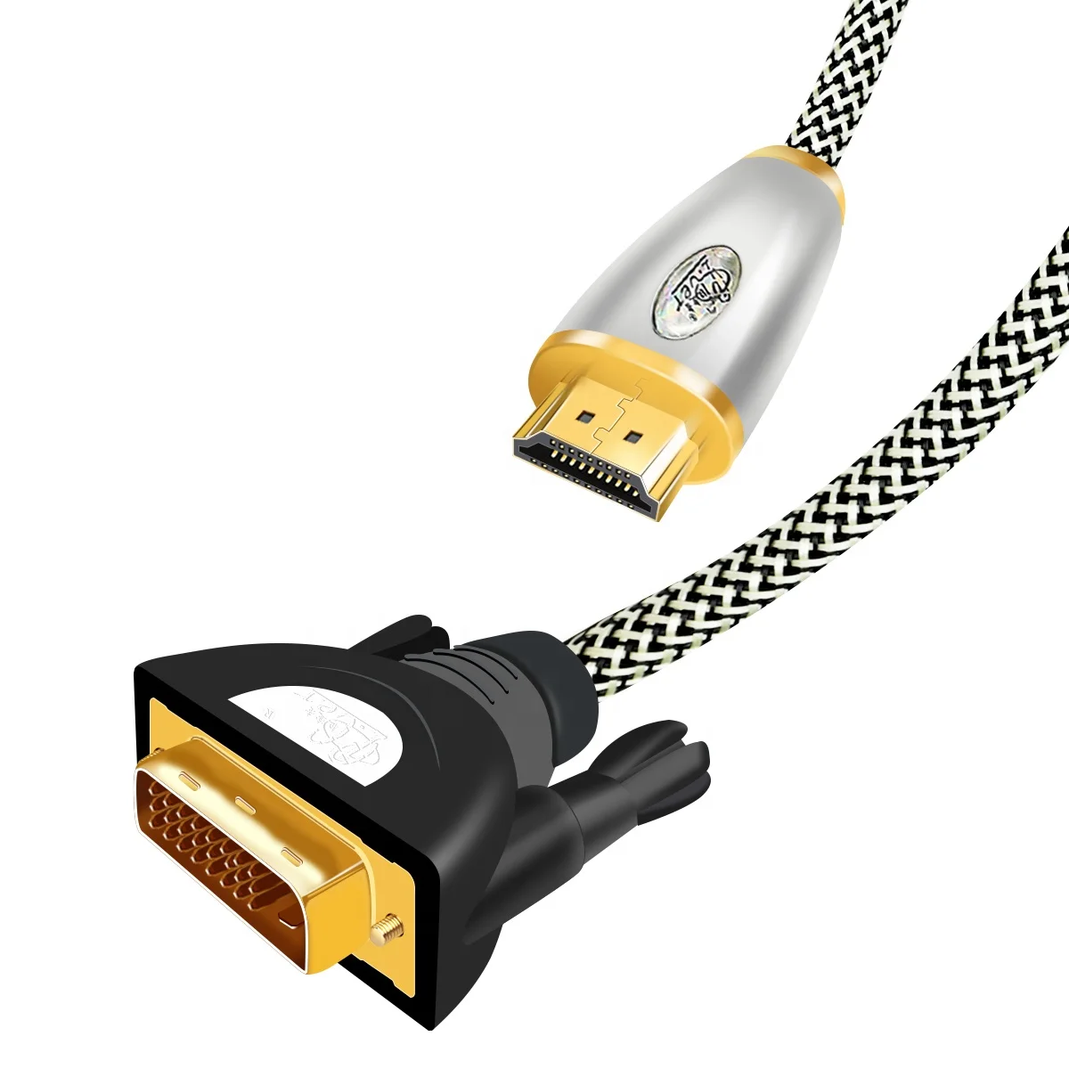 Wholesale HDMI DVI Cable 1080P 3D Factory HDMI TO DVI 24+1 Audio Video Cable for HDTV Computer