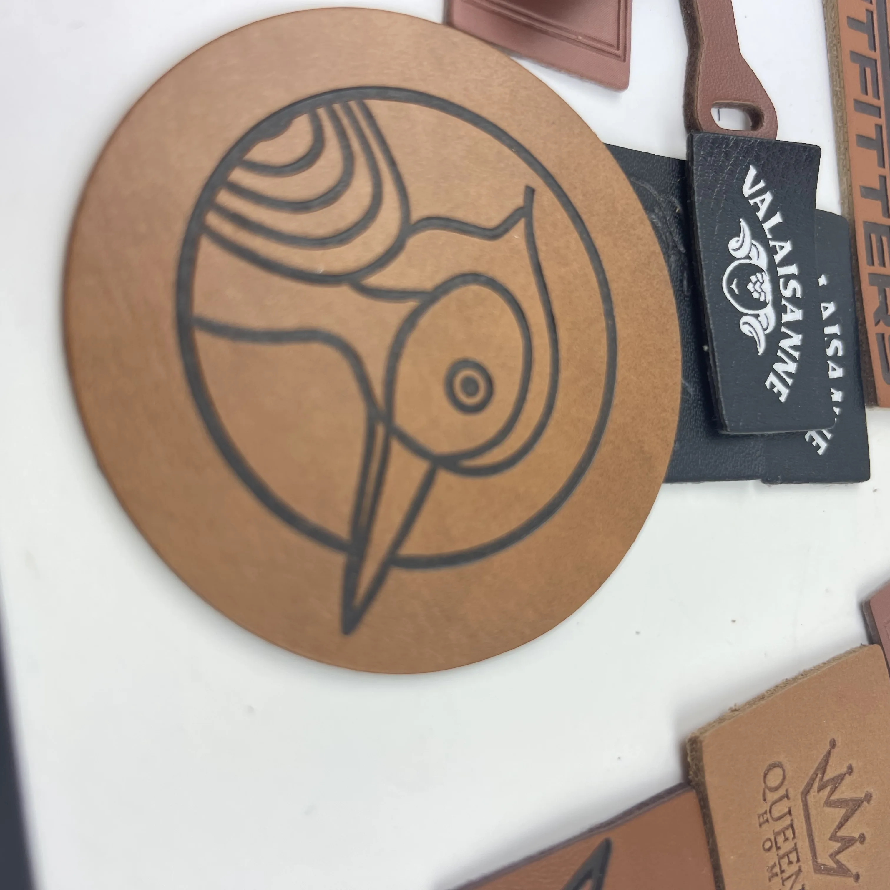 Logo Custom Leather Personalized Logo Garment Leather Patch Custom Embossed Jeans Leather Patch Label For Clothing