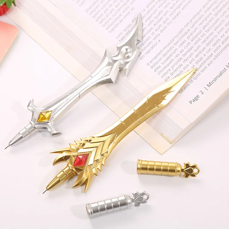 Wholesale Customization Cute Multicolor Strange Interesting Styling Sword Neutral Pen Stationery Gifts Students Ballpoint Pen