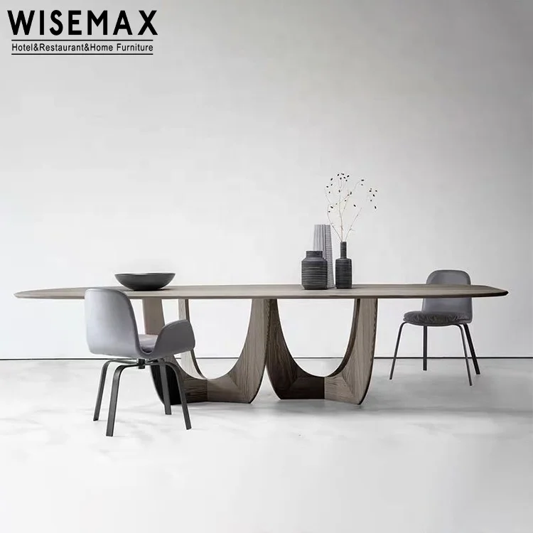 Мебель WISEMAX современные комплекты для столовой роскошный деревянный обеденный стол 6 стульев мебель из массива дерева