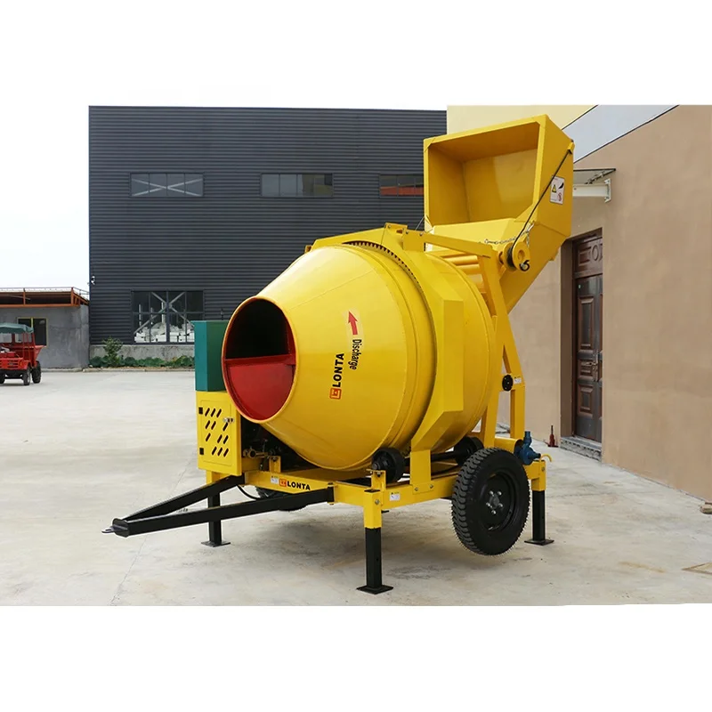 LONTA JZC350DEW 350L 2 Bags Self Loading Electric Diesel Engine Cement Concrete Mixer Machine For Sale Betonniere 350L