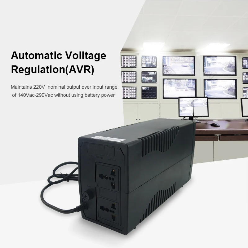 Factory OEM Customized Intelligent Emergency Backup Battery Uninterruptible Power Supply UPS 600VA Back up power supply