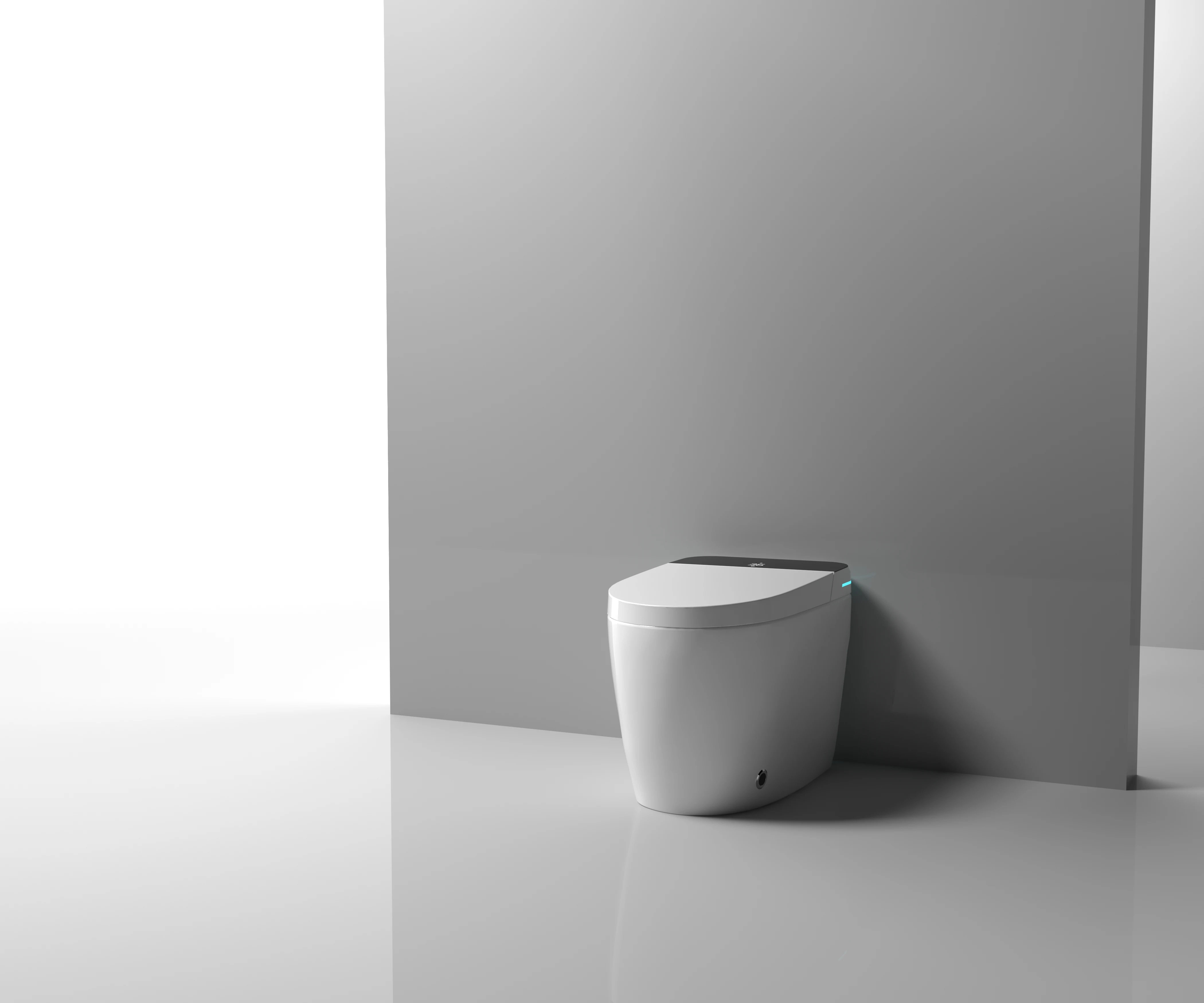 Made In China Smart Toilet Hotel Bathroom Sanitary Ware Ceramic Toilet White Easy To Clean Glazed Automatic Flushing Toilet