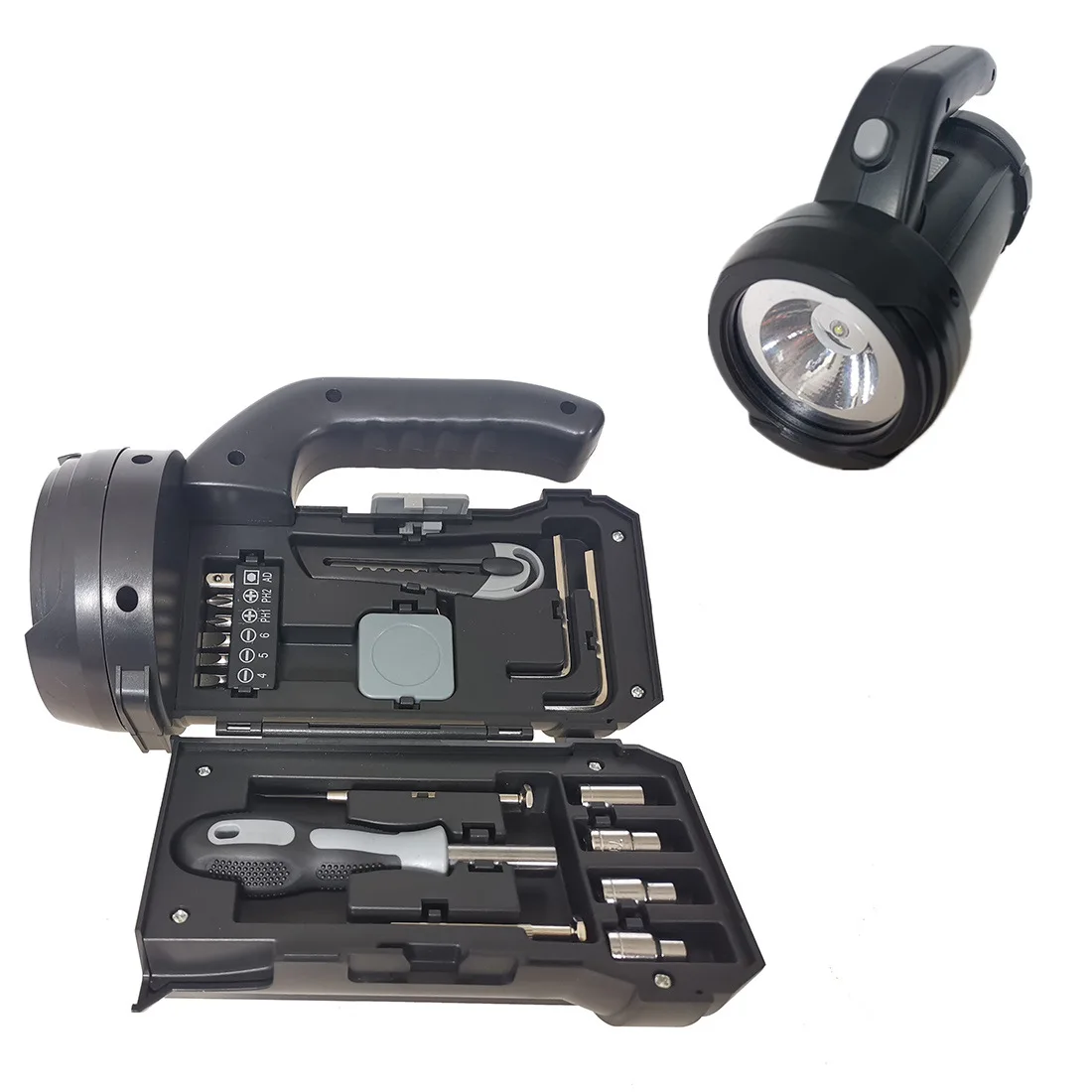 Emergency Flashlights Portable High Quality Work Lights With Multi Tool Kit Battery Power Led Searchlight