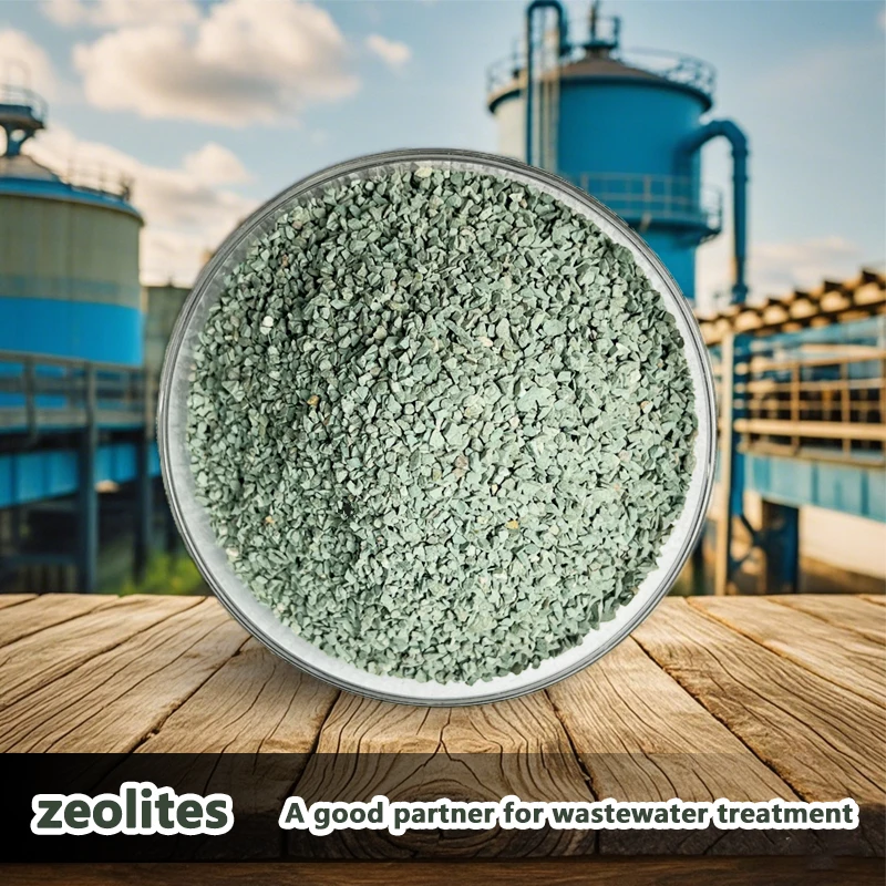 Natural zeolite particles can be used for water treatment in soil planting of cultured plants