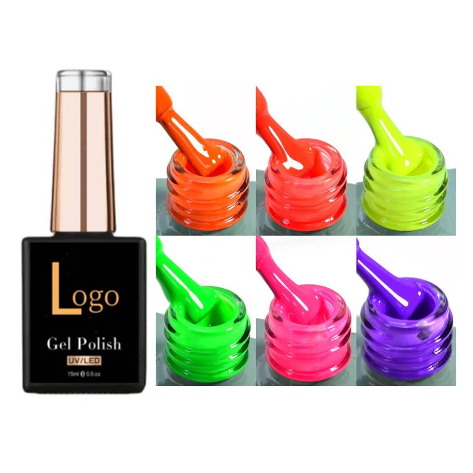 Nail supplies salon wholesale  neon color nails gel neon gel paint Led uv nail neon gel polish