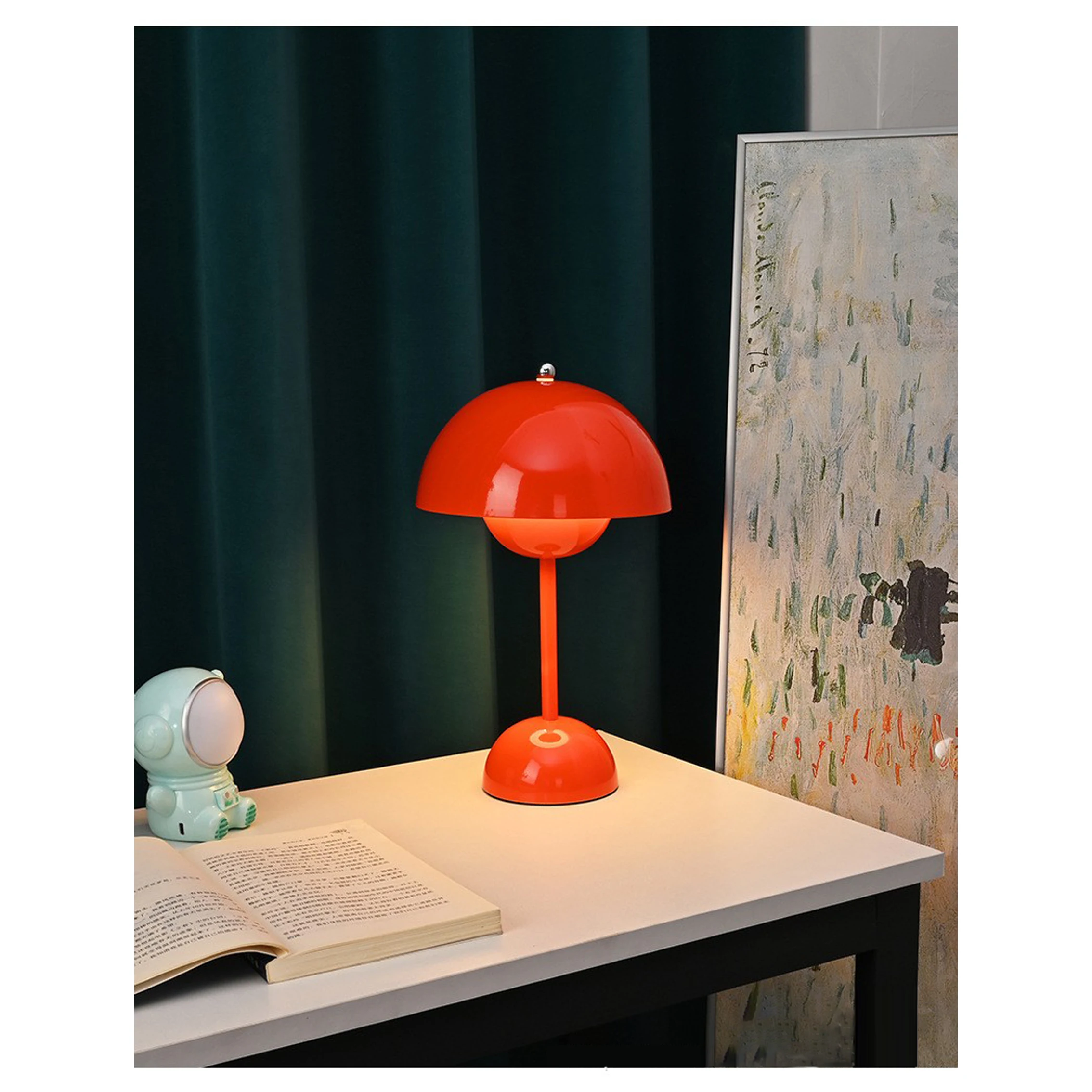 Modern Portable Cordless Rechargeable Table Lamp 3-Color LED Touch for Home & Bedroom Decor