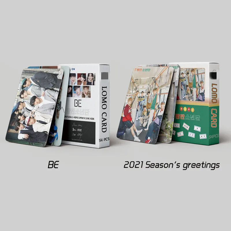  Bangtan Boys оптовая продажа 54 шт./кор. Kpop Idol товар BE 2021 сезон поздравление фотооткрытка Lomo