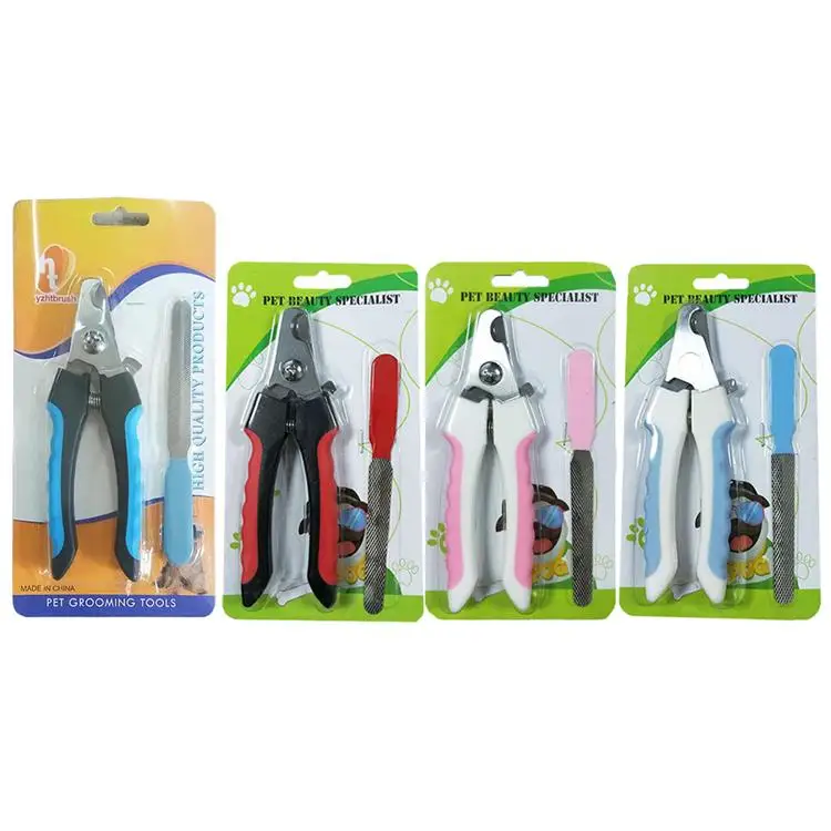 RLT stainless steel dog grooming kit cheap smart pet nail clippers animal dogs 2 in 1 nail clipper trimmer set