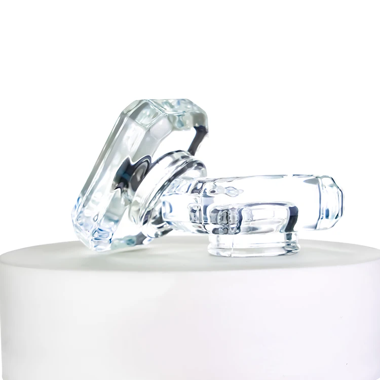 perfume cap transparent glass cap for perfume bottle