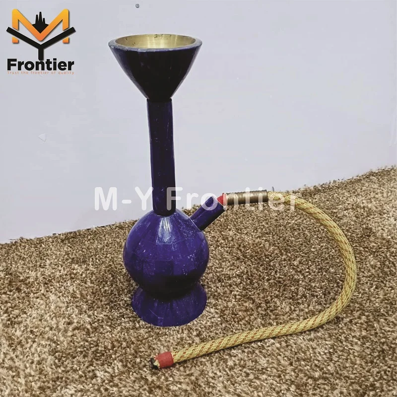 High Quality Natural Lapis Lazuli Handmade Water Pipe Shape Showpiece Polished OEM Gemstone Healing Crystal Craft from Pakistan.