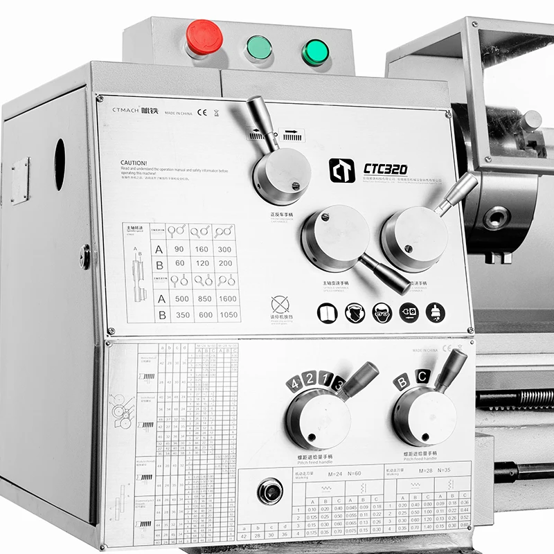 CTC320 precision metal lathe 320 mini hobby bench lathe metal working bench lathe