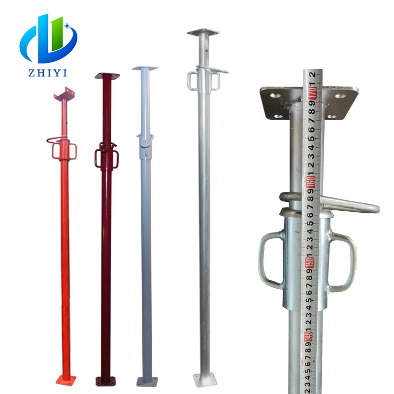 Building Constructions Adjustable Painted Acrow Props Steel Jack Post 4mm Turkey