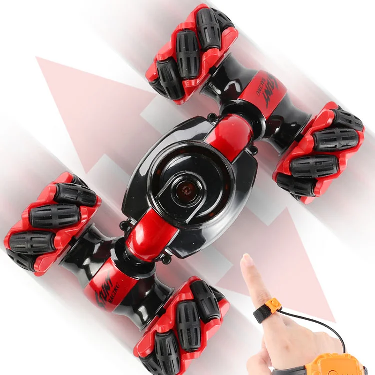 4WD Speed Remote Control rc Truck Toys Double Sided Twisting Stunt with Hand Gesture Wi-Fi Feature for Hobbyists