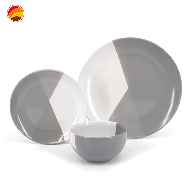 Customized Creative Color Matching Underglaze Color Ceramic Tableware Domestic Bisque Ceramics Unpainted Wholesale Tableware